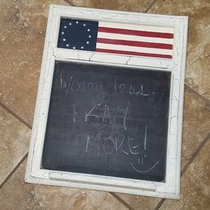 Rustic chalkboard